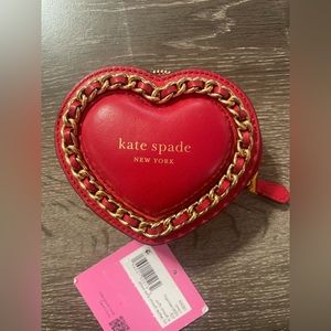 NWT Kate spade amour puffy 3d heart change purse